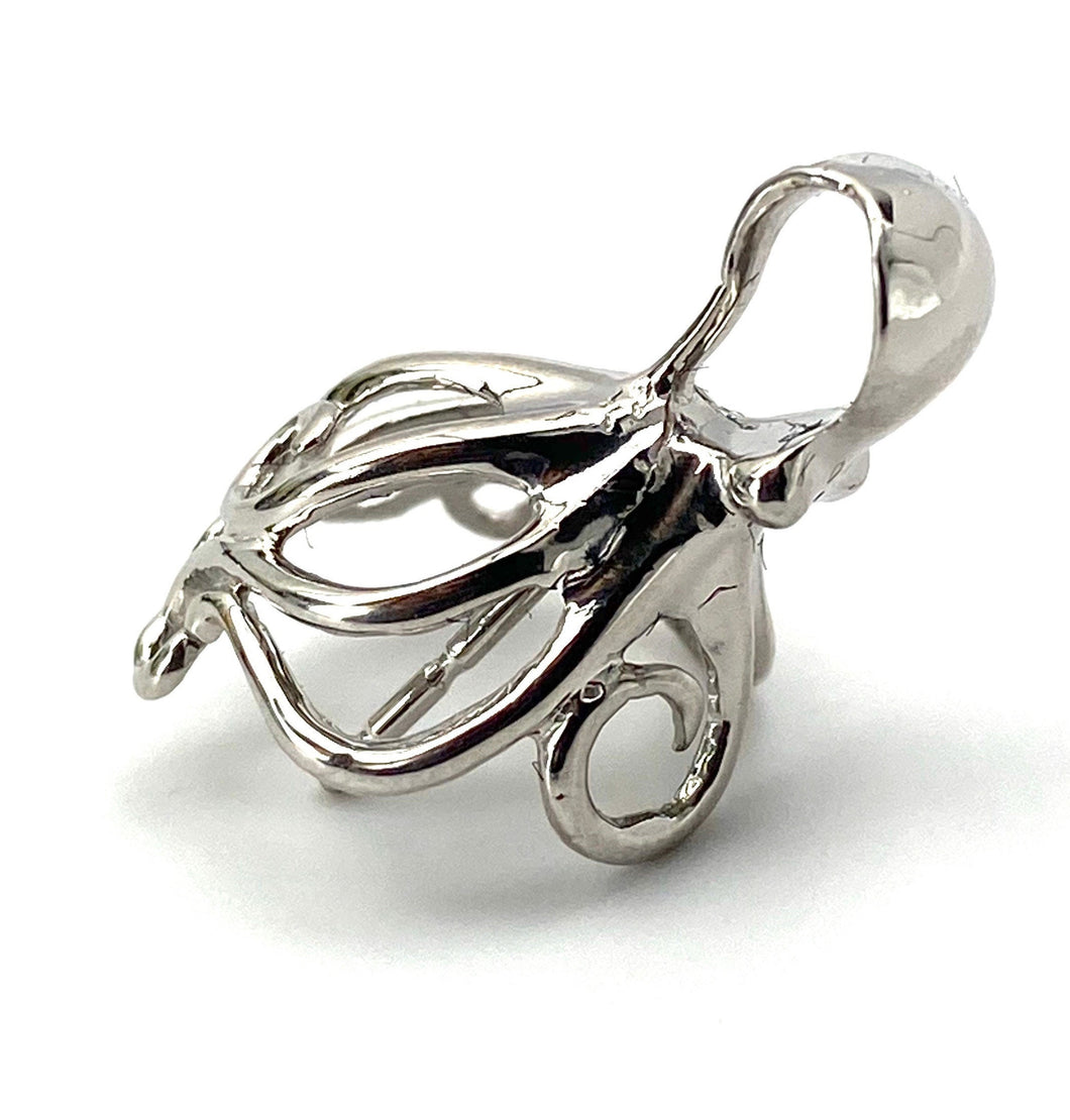 14K solid white gold bail, SKU# TP-078