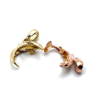 14K solid yellow gold and rose gold bail, SKU# TP-049