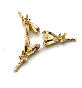 14K solid yellow gold bail, SKU#11-54-117