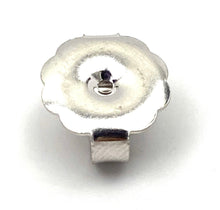 14K solid white gold earring backing, SKU#20-27-20