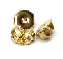 14K solid yellow gold earring backing, SKU# 11-27-20