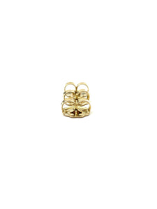 14K solid yellow gold earring backing, SKU# 11-27-20