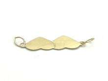 14K Solid Gold Double Heart, Sku#574.020C