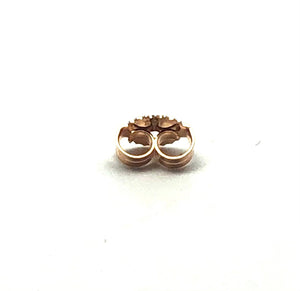 14K solid rose gold earring backing, SKU# 15-27-1809