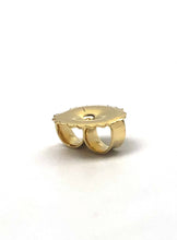 14k solid yellow gold earring backing, SKU# 18-27-10