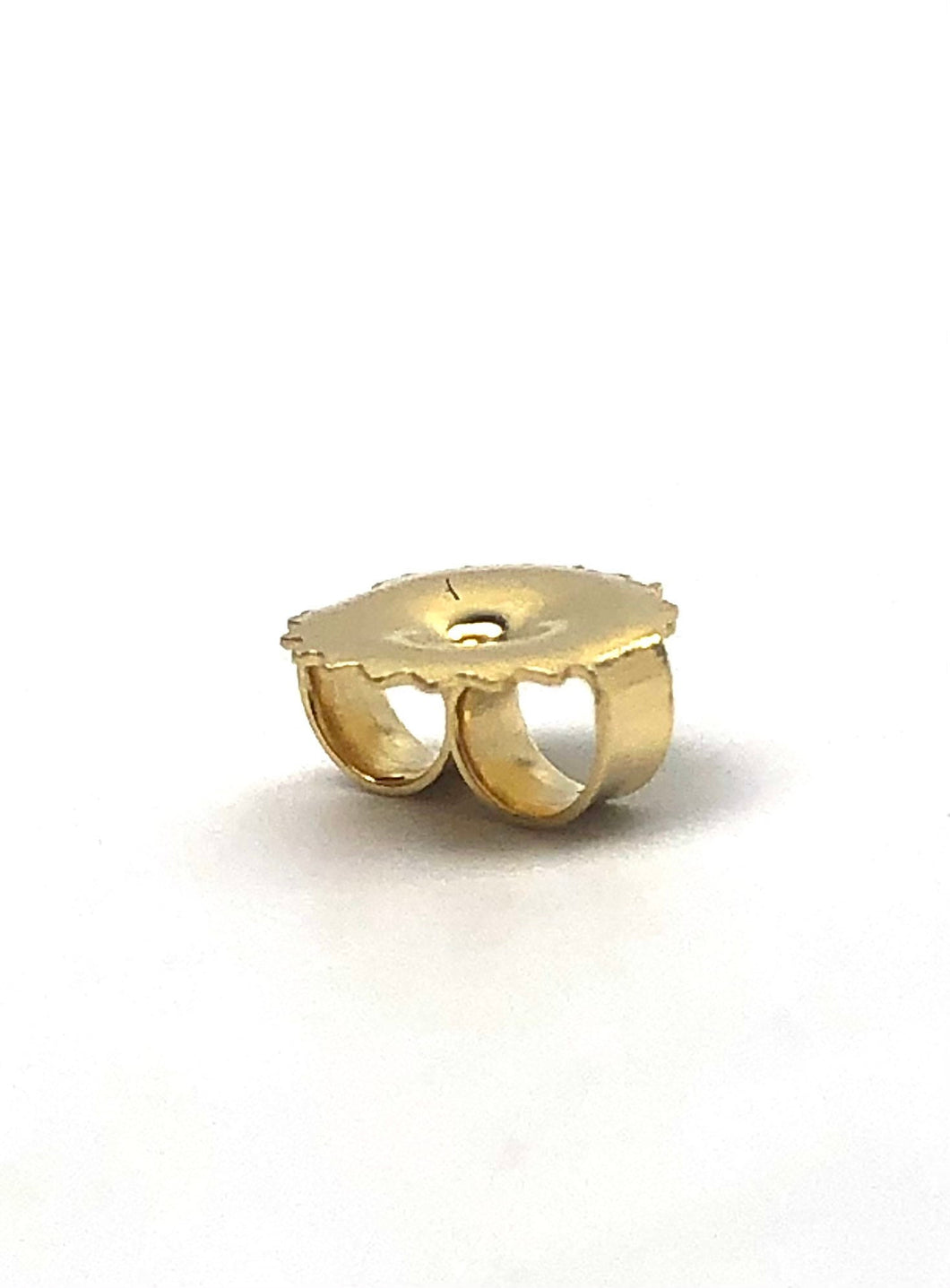 14k solid yellow gold earring backing, SKU# 18-27-10