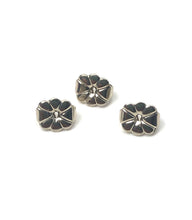 14K solid white gold flower ear backing, SKU# 12-54-120