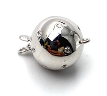 14K solid white gold bail w/ diamonds, SKU# A102-L4