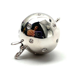 14K solid white gold bail w/ diamonds, SKU# A102-L4