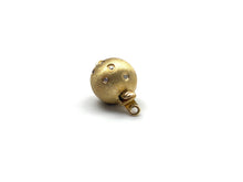 14K 10.16 mm solid yellow gold clasp w/ 0.07 diamonds, SKU# A387M