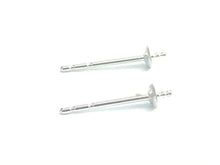 14K White Gold Ear Post 2.5mm Cup, Sku#12-28-3022