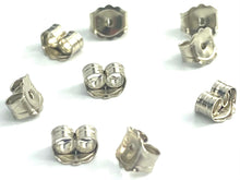 Solid White Gold Earring Back, Sku#12-27-510