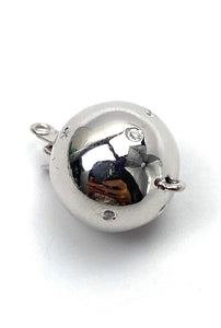 14K 14.75 mm solid white gold bail w/ 0.1125 carat diamonds, SKU# A102B-L4