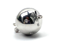 14K 14.75 mm solid white gold bail w/ 0.1125 carat diamonds, SKU# A102B-L4