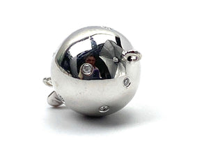 14K 14.75 mm solid white gold bail w/ 0.1125 carat diamonds, SKU# A102B-L4
