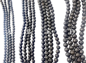 Lava Rock Bead Strands