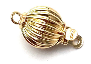 14K 9.84 mm solid yellow gold clasp, SKU# A010C