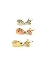 14K yellow gold , white gold , rose gold bail sku#TP-156