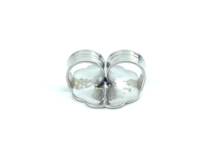 14K White Gold Ear Nut FP Jumbo, Sku #12-27-20