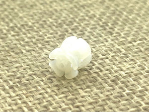 Mother Of Pearls Small White Crown Flowers Beads, Sku#M22