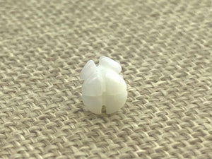 Mother Of Pearls Small White Crown Flowers Beads, Sku#M22