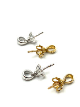 14K solid yellow gold and white gold flower bail , SKU# 14264