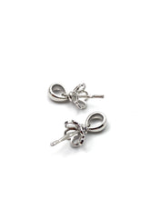 14K solid yellow gold and white gold flower bail , SKU# 14264