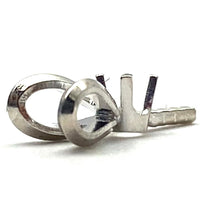 14K solid white gold pearl pendant mount, SKU# 12-54-117
