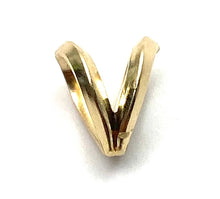 14K solid yellow gold pendant loop, SKU# 11-55-6