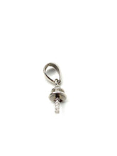 14K solid white gold, yellow gold, rose gold bail , SKU# Z563