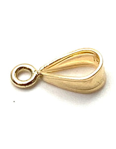 14K solid yellow gold pendant loop, SKU# 11-55-12