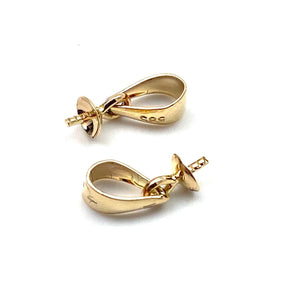14K solid yellow gold bail , SKU# 335-14Y-3