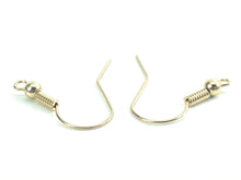 14K Solid Gold Shepard Hook With Coil And Ball, Sku#EGF1452