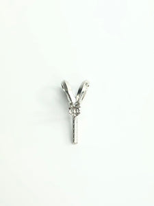 14K White Gold Bail
