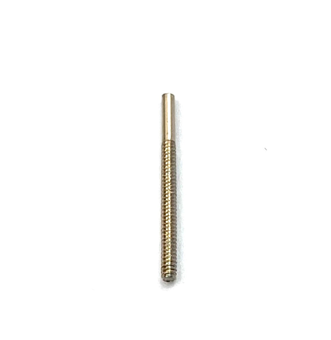 14K solid white gold ear post 11 threaded, SKU# 12-28-9C