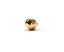 14K solid yellow gold bead, SKU #1004930D