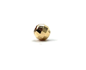 14K solid yellow gold bead, SKU #1004930D