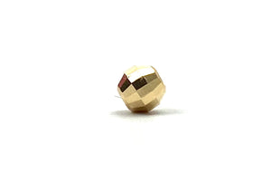 14K solid yellow gold bead, SKU #1004930D