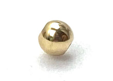 14K solid yellow gold bead, SKU# 11-05-7025