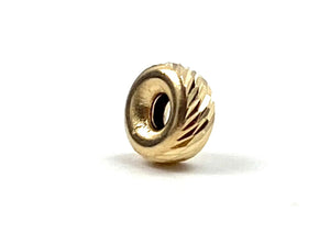 14K solid yellow gold grommet, SKU# 1004540D25