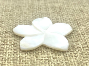 Mother Of Pearls Plumeria Beads, Sku#M65