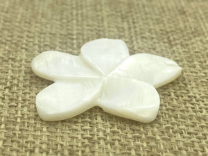 Mother Of Pearls Plumeria Beads, Sku#M65