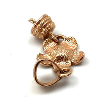 14K solid rose gold plumeria bail, SKU# TP-101
