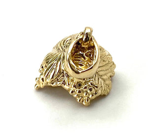 14K solid rose gold, white gold and yellow gold bail, SKU# TP-197