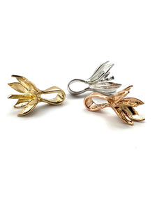 14K solid white gold, yellow gold and rose gold bail, SKU# TP-041