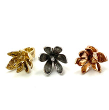 14K solid white gold, yellow gold and rose gold bail, SKU# TP-041