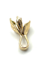 14K solid white gold, yellow gold and rose gold bail, SKU# TP-041