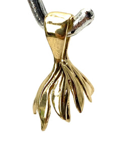14K solid white gold, yellow gold and rose gold bail, SKU# TP-041