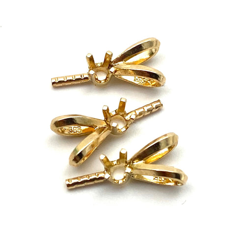 14K solid yellow gold bail, SKU#11-54-117