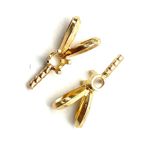 14K solid yellow gold bail, SKU#11-54-117
